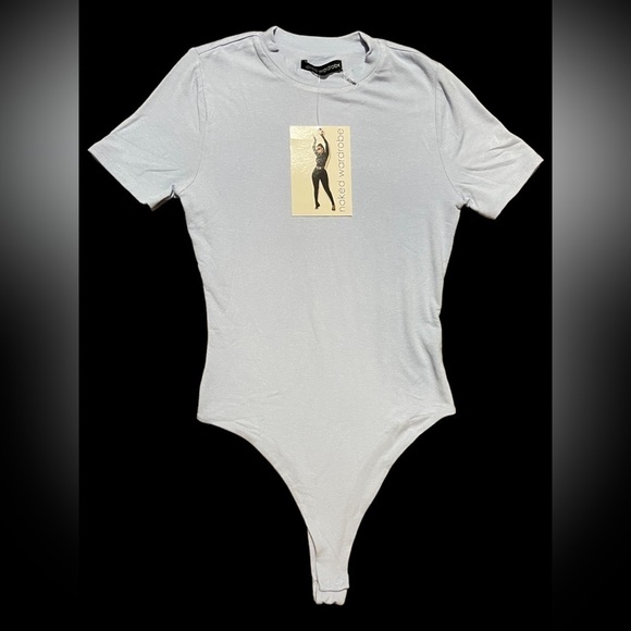 Nwt Naked Wardrobe The NW Lovin' the Crew T-Shirt Bodysuit Size 1 Light Purple - Picture 8 of 16